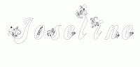 Dessin a colorier du prenom Joseline