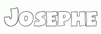 Dessin a colorier du prenom Josephe