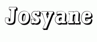 Dessin a colorier du prenom Josyane
