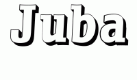 Dessin a colorier du prenom Juba