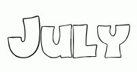 Dessin a colorier du prenom July