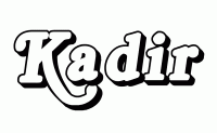 Dessin a colorier du prenom Kadir