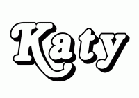 Dessin a colorier du prenom Katy