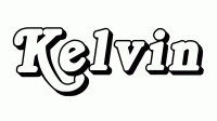 Dessin a colorier du prenom Kelvin