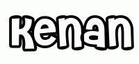 Dessin a colorier du prenom Kenan