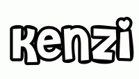 Dessin a colorier du prenom Kenzi
