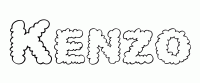 Dessin a colorier du prenom Kenzo