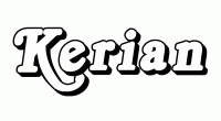 Dessin a colorier du prenom Kerian