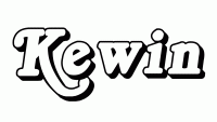 Dessin a colorier du prenom Kewin