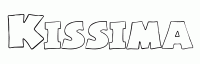 Dessin a colorier du prenom Kissima