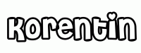 Dessin a colorier du prenom Korentin