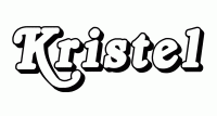 Dessin a colorier du prenom Kristel
