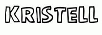Dessin a colorier du prenom Kristell