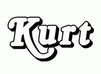 Dessin a colorier du prenom Kurt