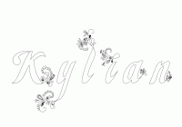 Dessin a colorier du prenom Kylian