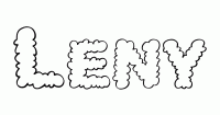 Dessin a colorier du prenom Leny