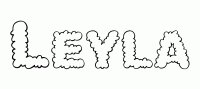 Dessin a colorier du prenom Leyla