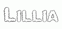 Dessin a colorier du prenom Lillia