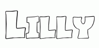 Dessin a colorier du prenom Lilly