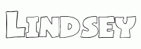 Dessin a colorier du prenom Lindsey