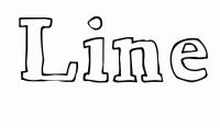 Dessin a colorier du prenom Line