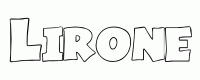 Dessin a colorier du prenom Lirone