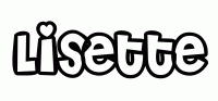 Dessin a colorier du prenom Lisette
