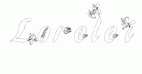 Dessin a colorier du prenom Lorelei