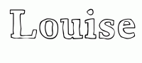 Dessin a colorier du prenom Louise