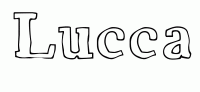 Dessin a colorier du prenom Lucca