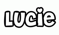 Dessin a colorier du prenom Lucie