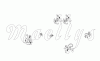 Dessin a colorier du prenom Maellys