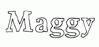 Dessin a colorier du prenom Maggy
