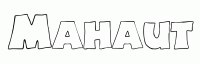 Dessin a colorier du prenom Mahaut
