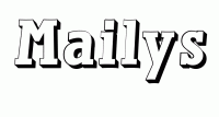 Dessin a colorier du prenom Mailys