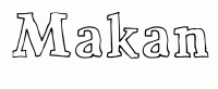 Dessin a colorier du prenom Makan