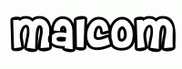 Dessin a colorier du prenom Malcom