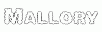 Dessin a colorier du prenom Mallory