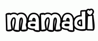 Dessin a colorier du prenom Mamadi