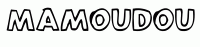 Dessin a colorier du prenom Mamoudou