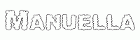Dessin a colorier du prenom Manuella