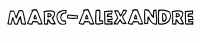 Dessin a colorier du prenom Marc-alexandre