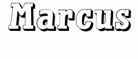 Dessin a colorier du prenom Marcus
