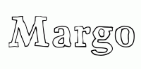 Dessin a colorier du prenom Margo