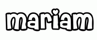 Dessin a colorier du prenom Mariam