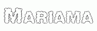 Dessin a colorier du prenom Mariama