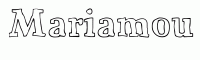 Dessin a colorier du prenom Mariamou
