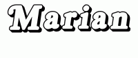 Dessin a colorier du prenom Marian