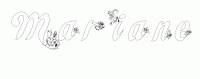 Dessin a colorier du prenom Mariane
