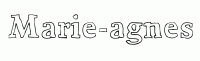 Dessin a colorier du prenom Marie-agnes